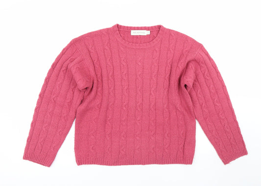 Holmewood Womens Pink   Pullover Jumper Size S