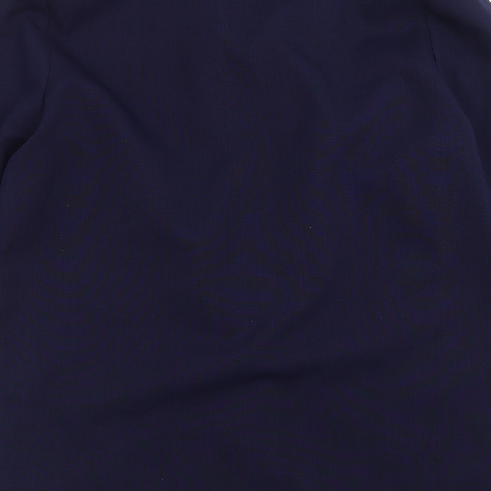 Slimma  Womens Blue   Jacket Suit Jacket Size 14