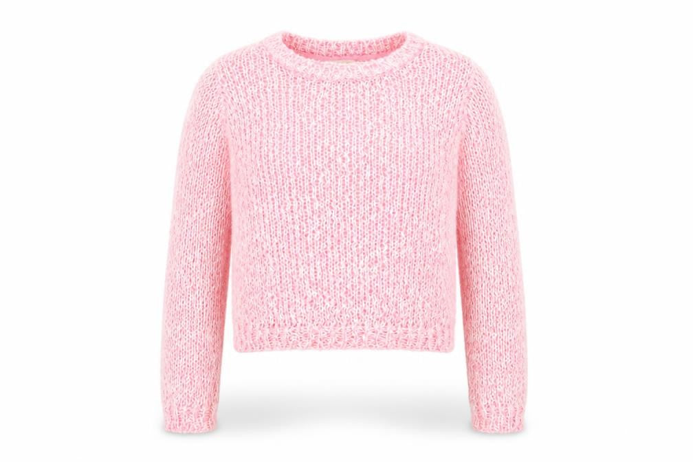 internationale Womens Pink  Knit Pullover Jumper Size 12  - open knit