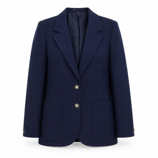 Preworn Womens Blue   Jacket Suit Jacket Size 12