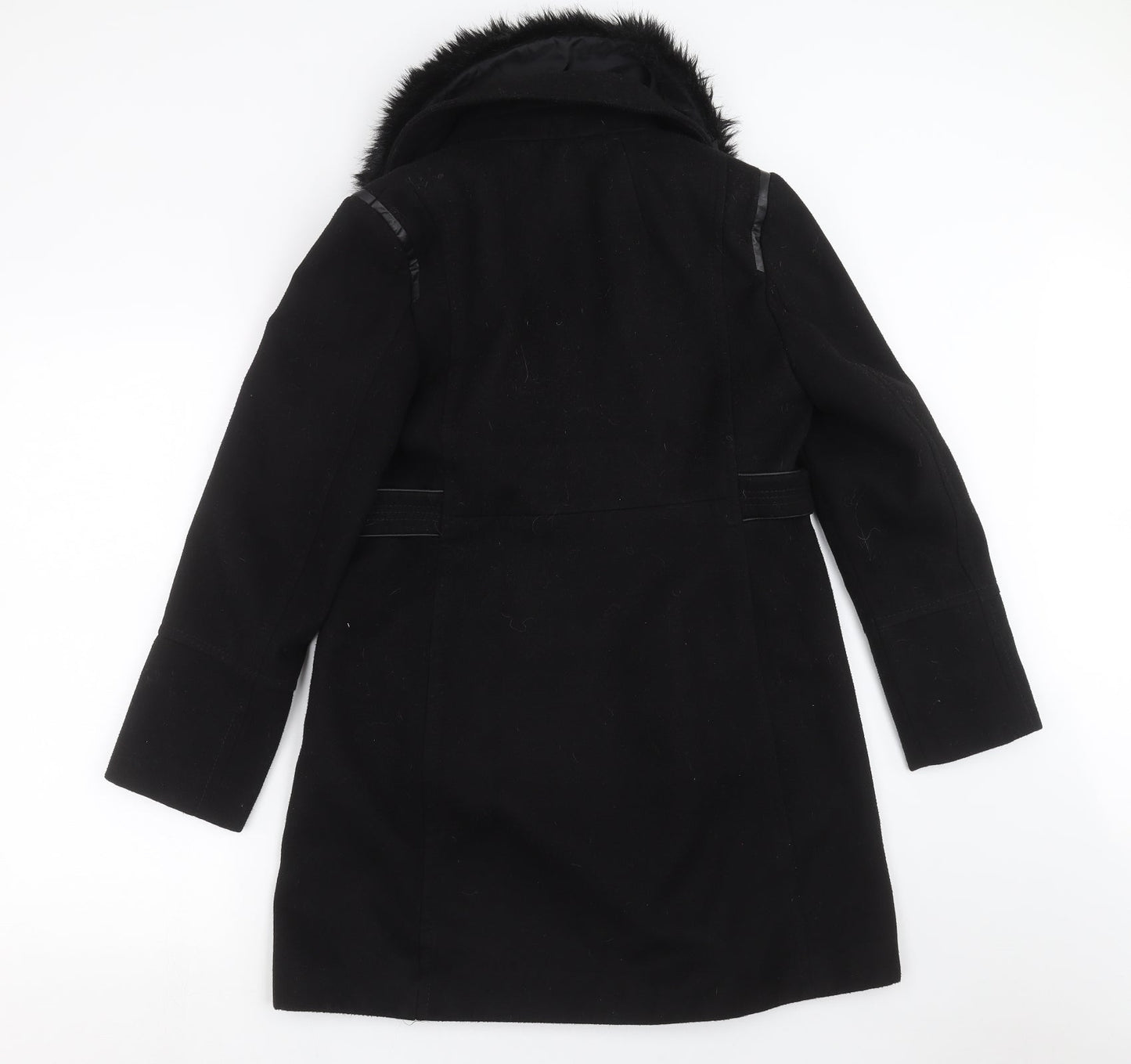Wallis Womens Black   Jacket Coat Size 10