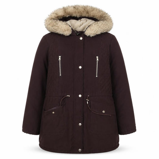 Bonmarché Womens Purple Rain Coat Coat Size 12