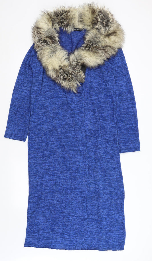 Moda Womens Blue   Cardigan Jumper Size S