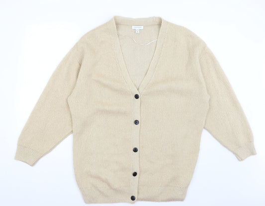 Topshop Womens Beige   Cardigan Jumper Size XS