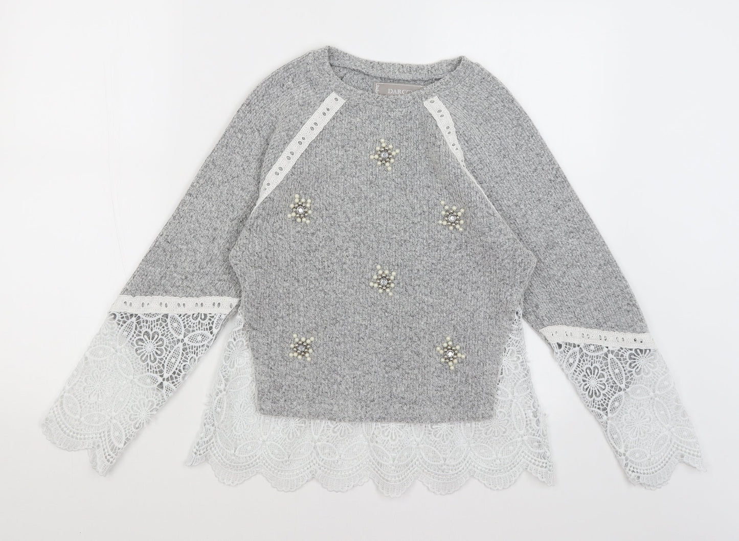 Darccy London Womens Grey   Pullover Jumper Size XS