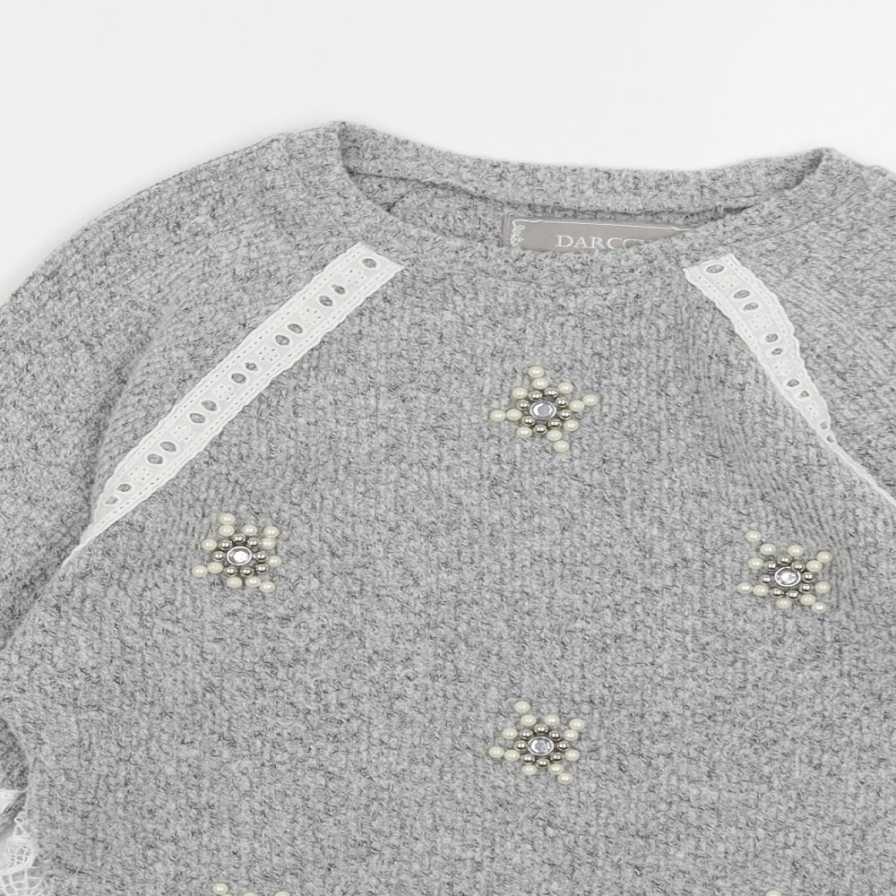 Darccy London Womens Grey   Pullover Jumper Size XS
