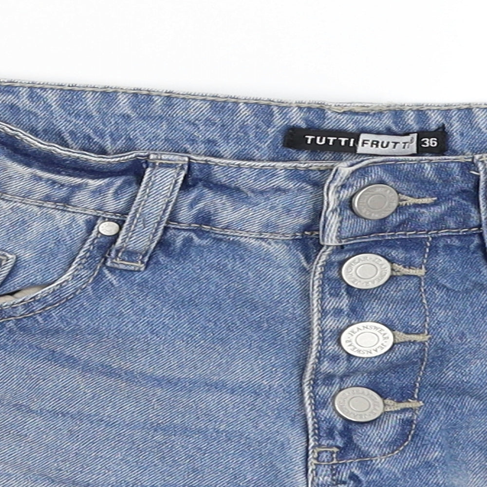 Tutti Frutti Womens Blue   Hot Pants Shorts Size 8