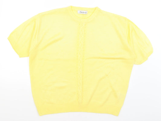 Berkertex Womens Yellow   Pullover Jumper Size 18