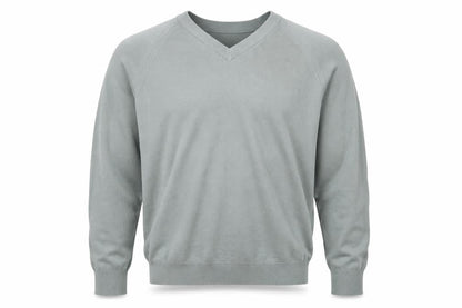 Essentials Mens Grey  Knit Pullover Jumper Size L