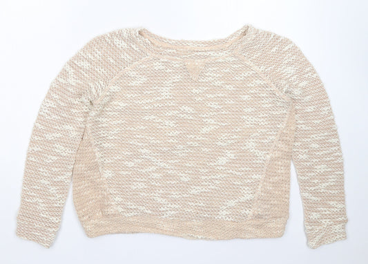 New Look Womens Beige  Knit Pullover Jumper Size 8