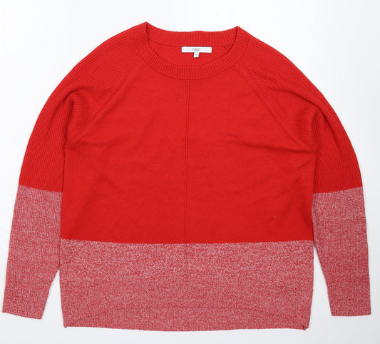NEXT Womens Red  Knit Pullover Jumper Size M