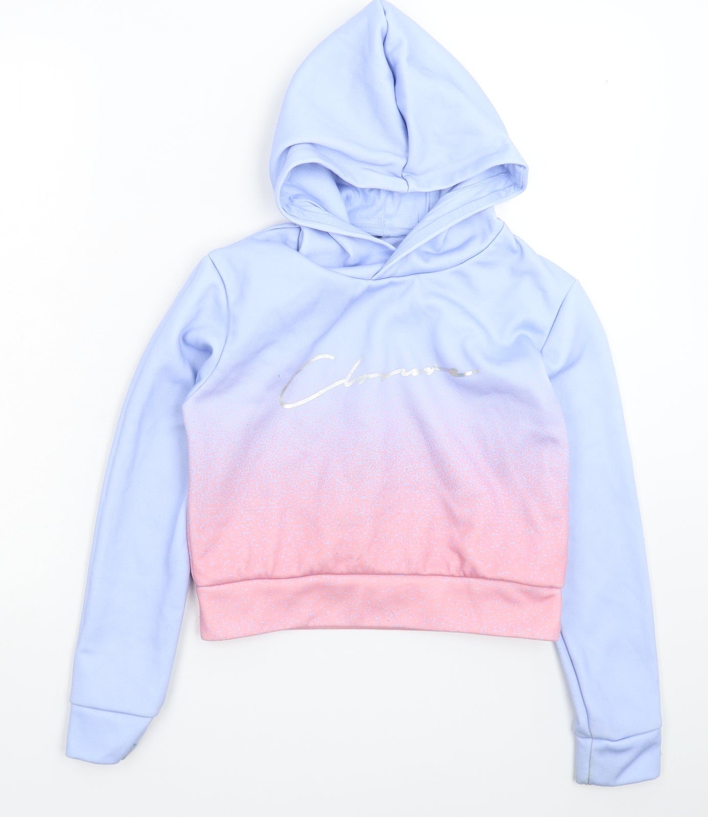 Closure Girls Blue   Pullover Hoodie Size M
