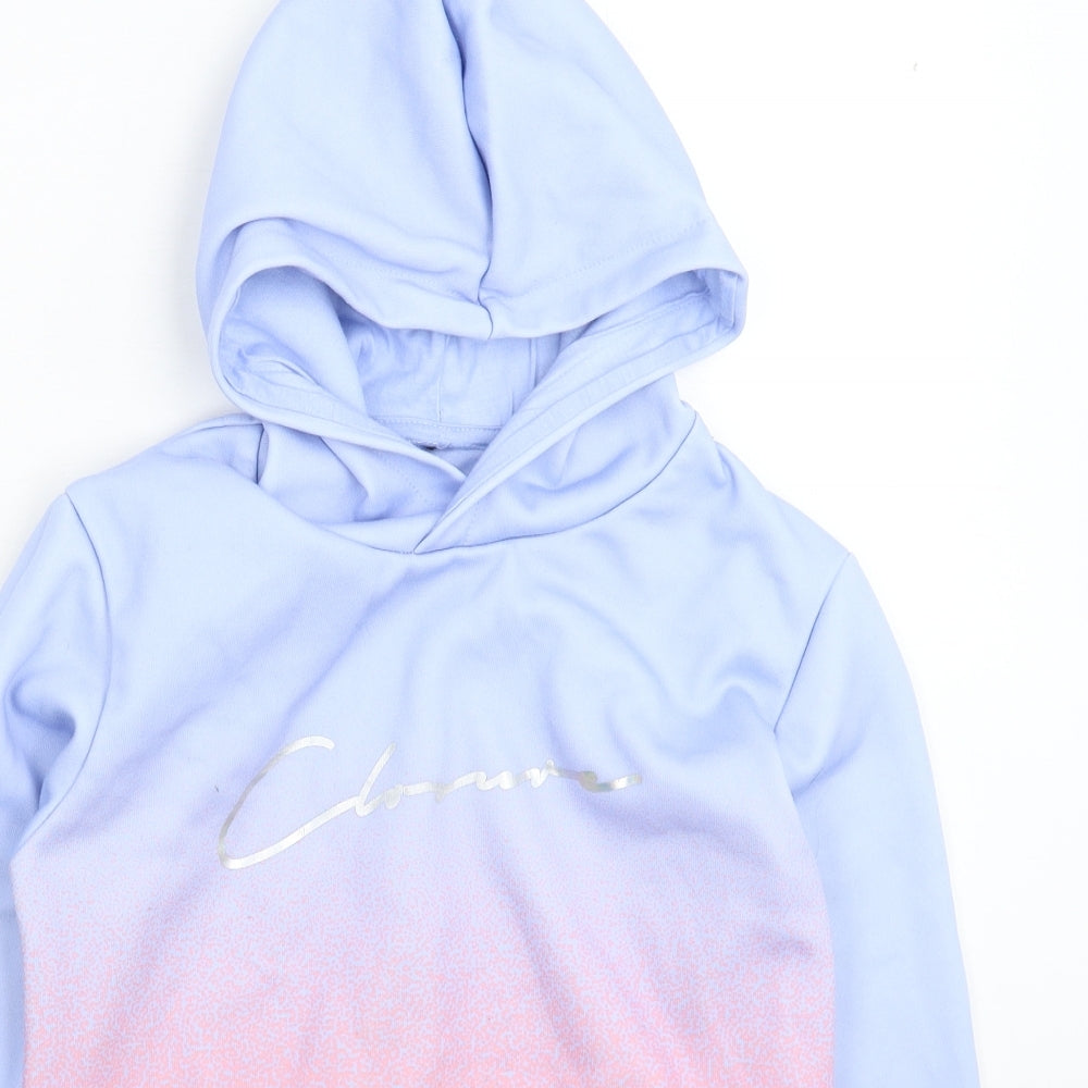 Closure Girls Blue   Pullover Hoodie Size M