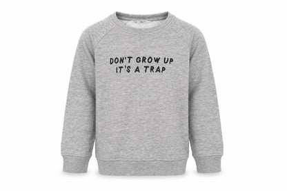 neon sheep Girls Grey   Pullover Sweatshirt Size 5-6 Years