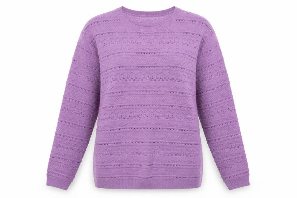 EWM Womens Purple   Pullover Sweatshirt Size L