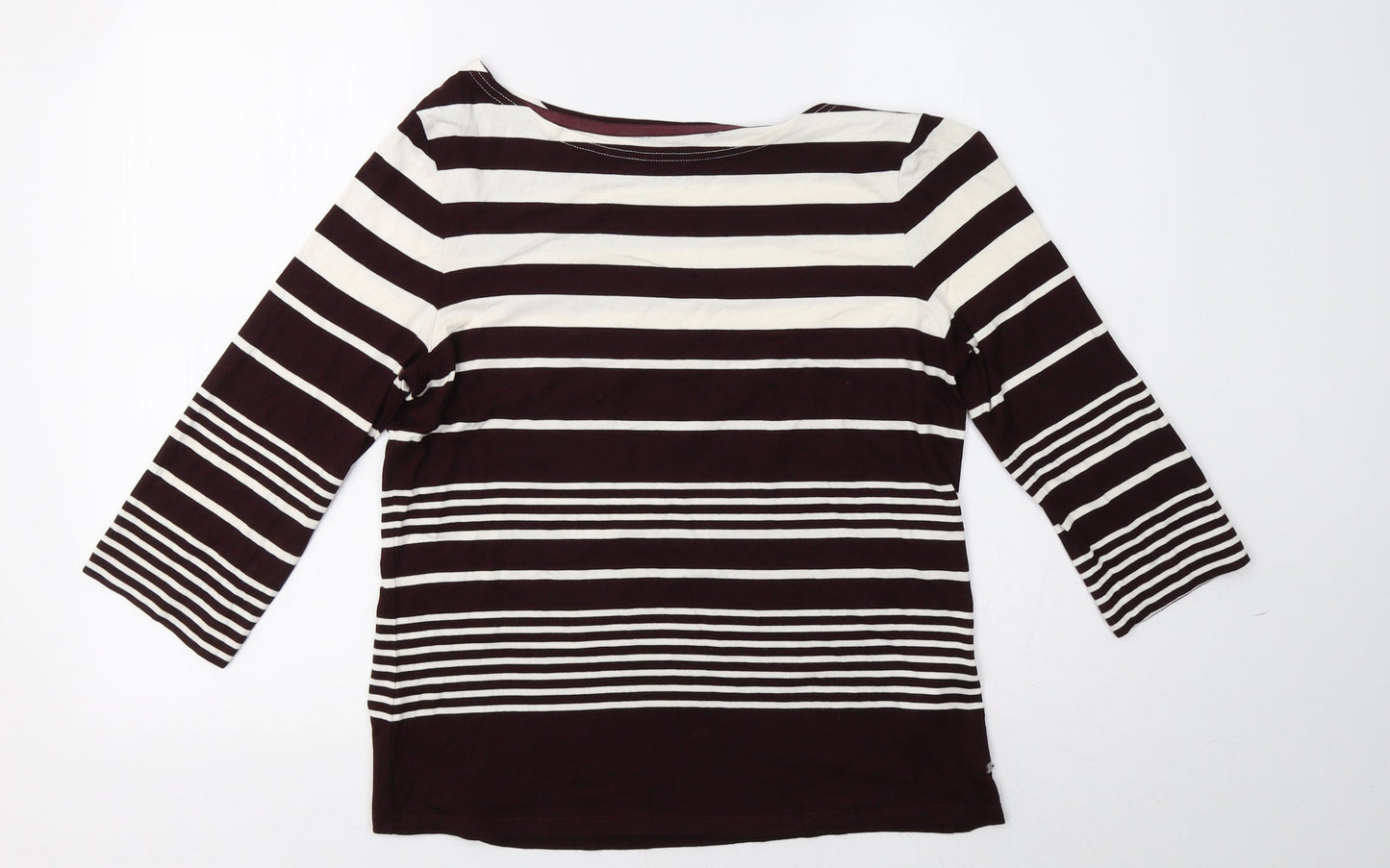 Debenhams Womens Purple Striped  Pullover Sweatshirt Size 14