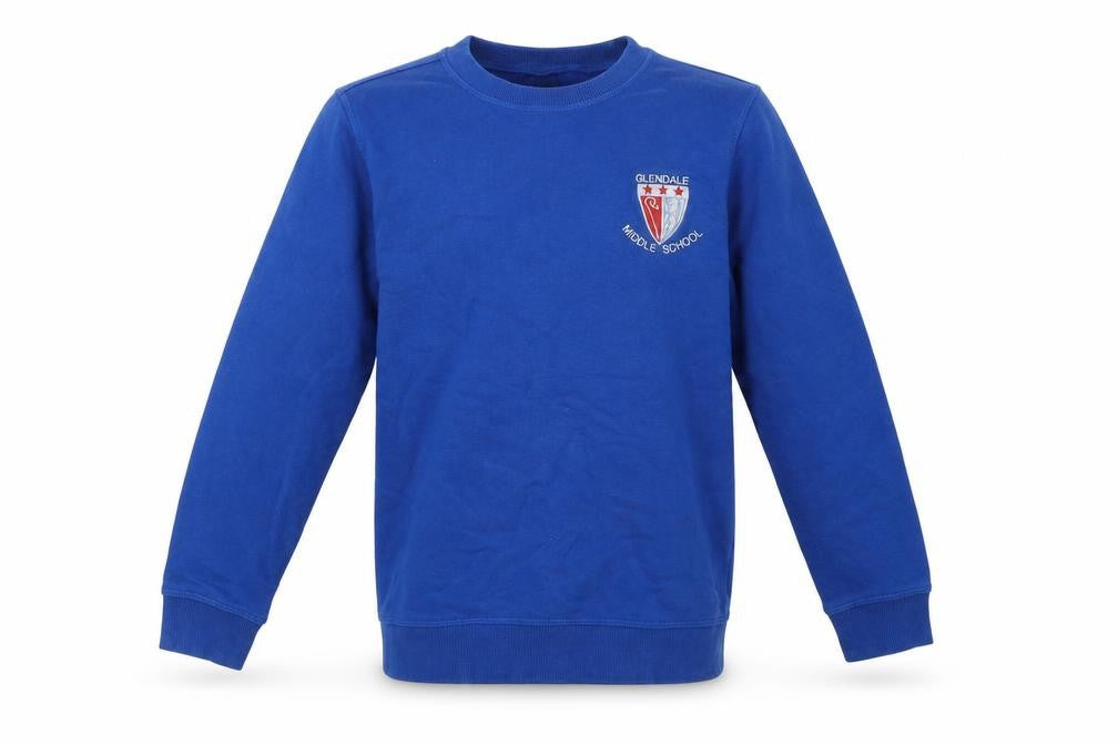 F&F Boys Blue   Pullover Sweatshirt Size 9-10 Years  - glendale middle school