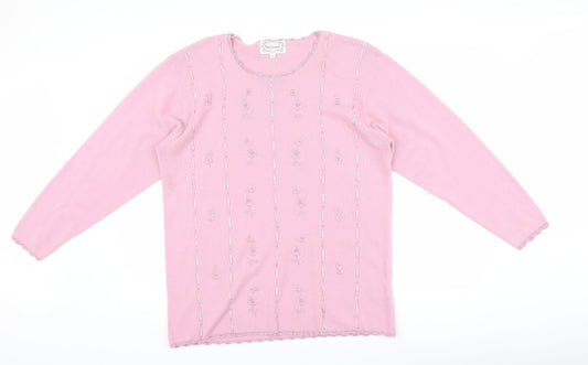 Fay Louise Womens Pink   Pullover Jumper One Size