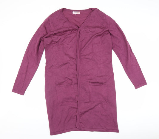 Michele Hope Womens Purple   Cardigan Jumper Size 12