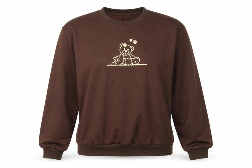 ROMWE Womens Brown   Pullover Sweatshirt Size M