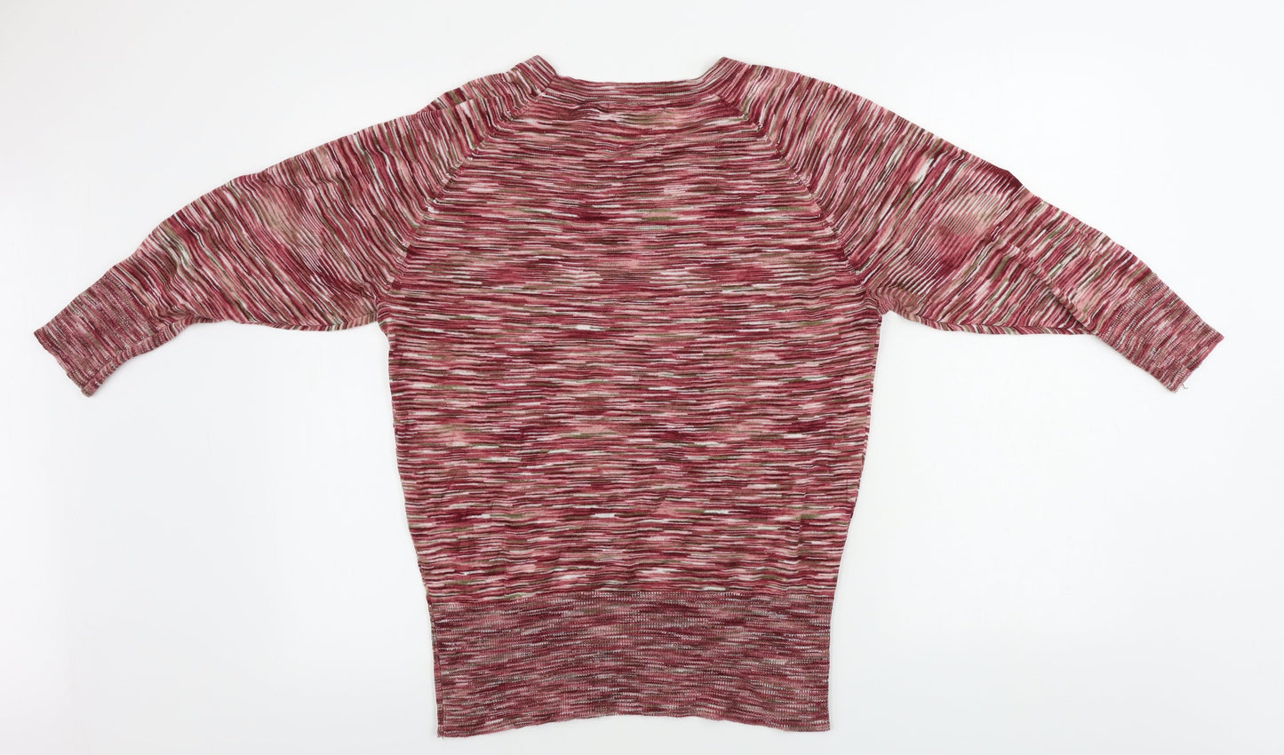 Preswick & Moore  Womens Orange Striped  Henley Jumper Size M