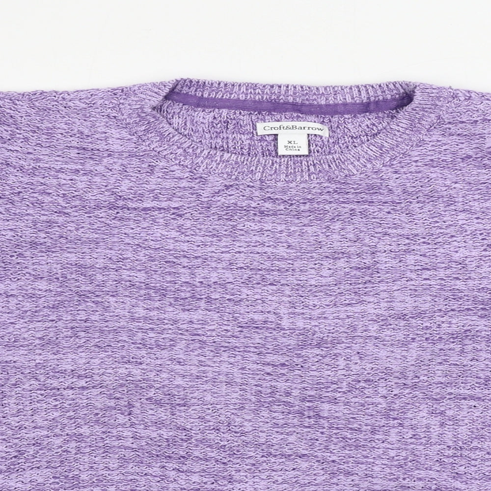 Croft & Barrow Womens Purple   Pullover Jumper Size XL