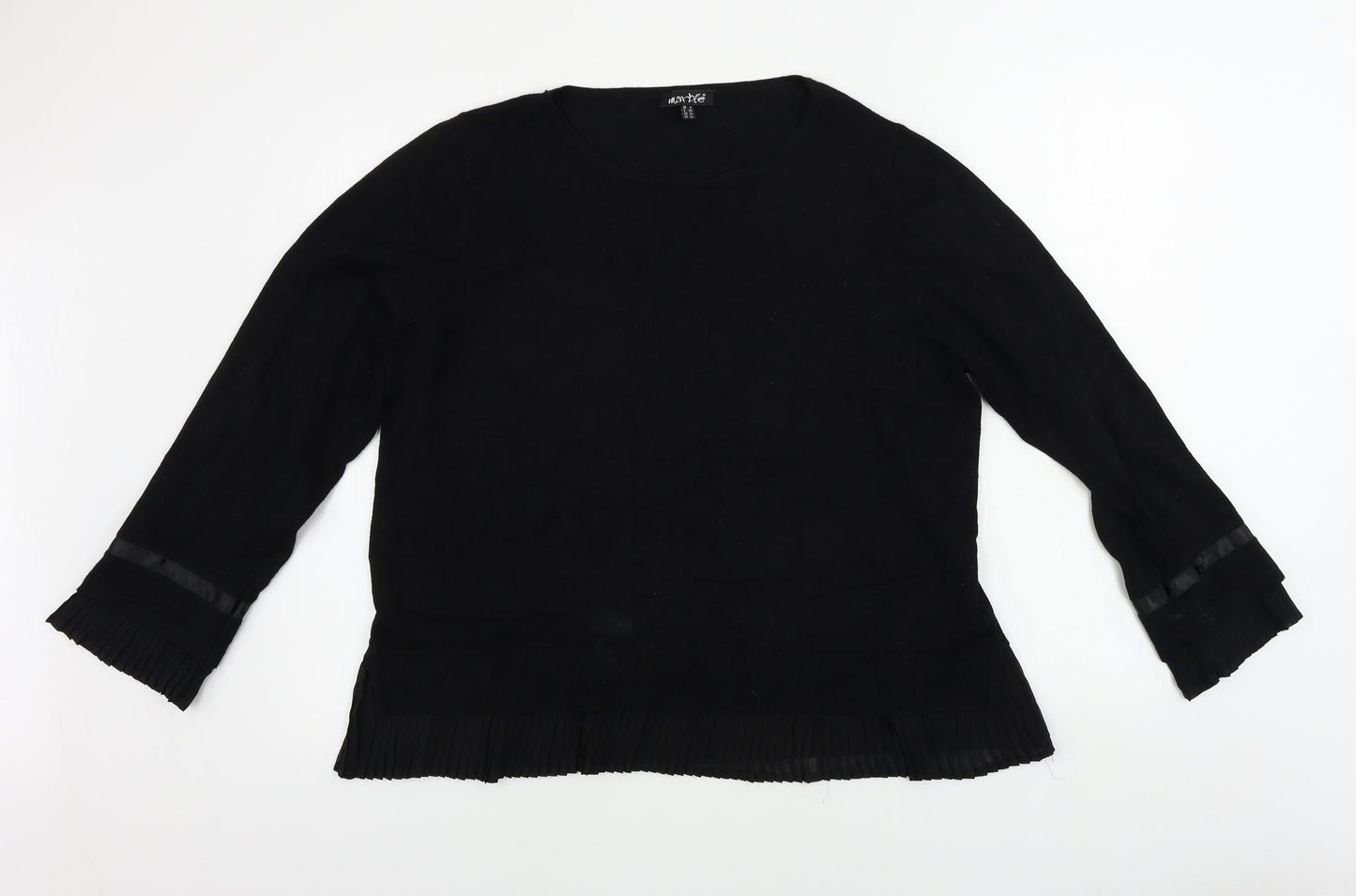 Marbel  Womens Black   Pullover Jumper Size 4