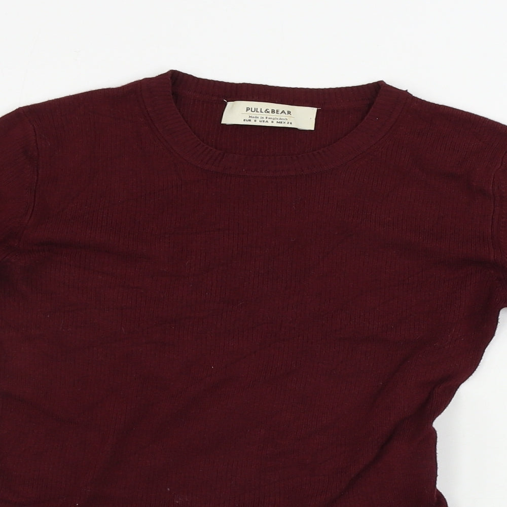 Pull&Bear Boys Red   Pullover Jumper Size S