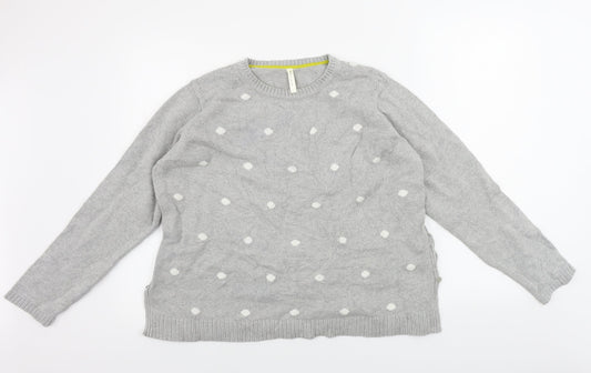 Rare Editions Womens Grey   Pullover Jumper Size L