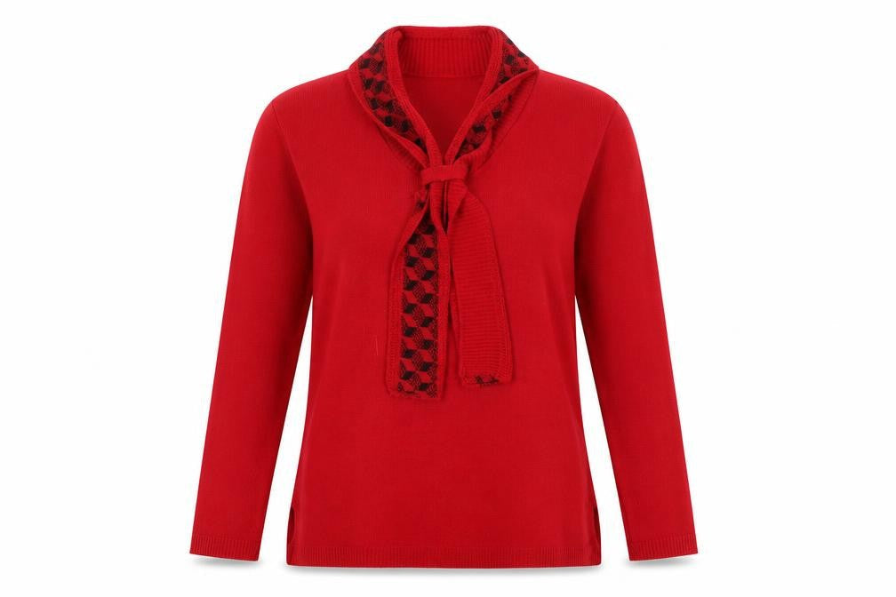 MONIQUE  Womens Red   Pullover Jumper Size M