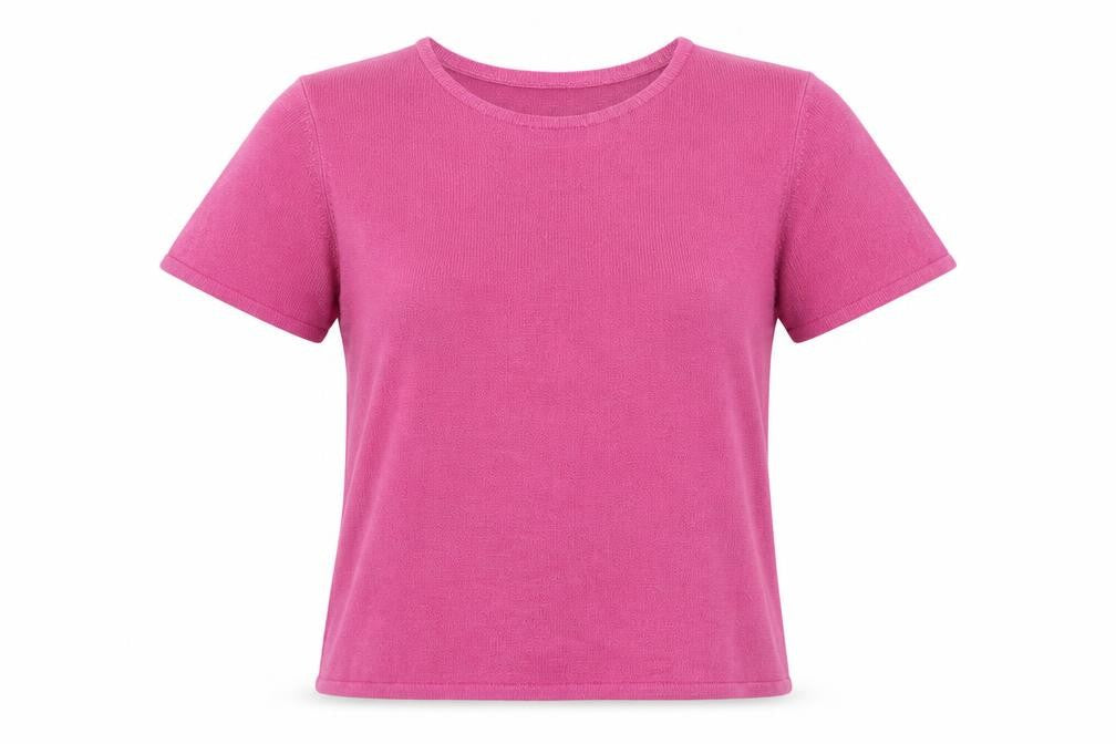 love knitwear    Womens Pink   Basic T-Shirt Size 10