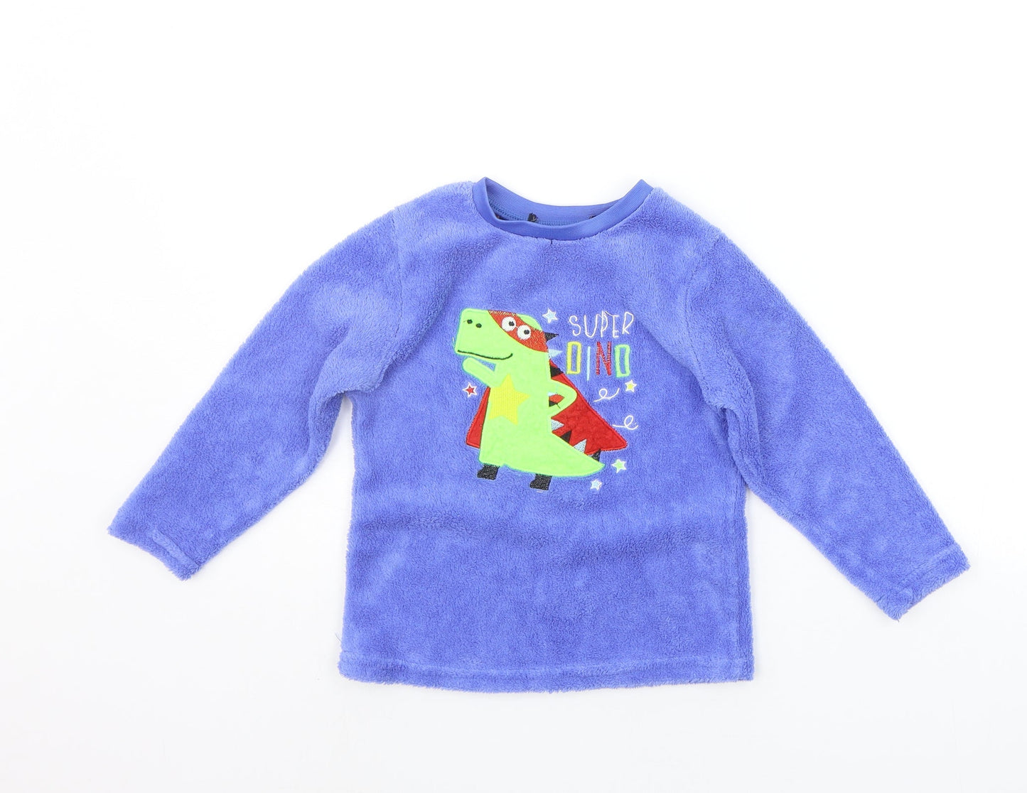 b&M Girls Blue Solid  Top Pyjama Top Size 4-5 Years  - dinosaur