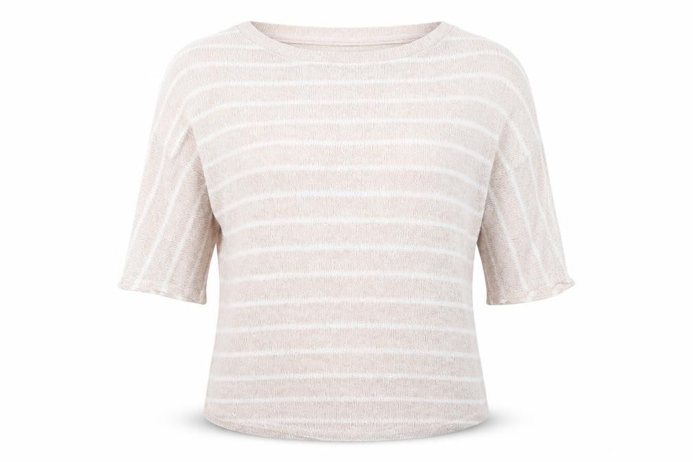 XXI Womens Beige Striped  Pullover Jumper Size S