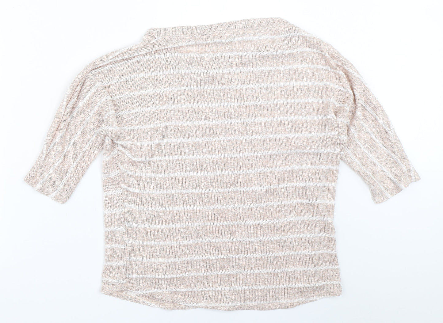 XXI Womens Beige Striped  Pullover Jumper Size S
