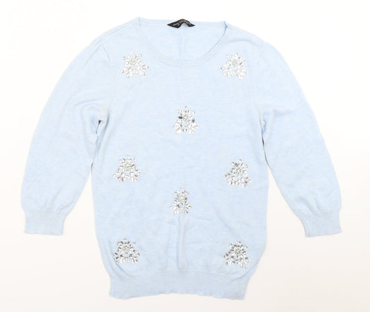 Dorothy Perkins Womens Blue   Pullover Jumper Size 8