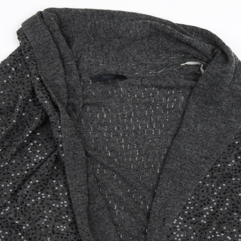 Cassis Womens Grey   Cardigan Jumper Size L