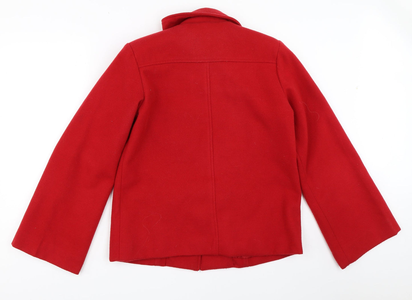 Katherine Hammond Womens Red   Overcoat Coat Size 12