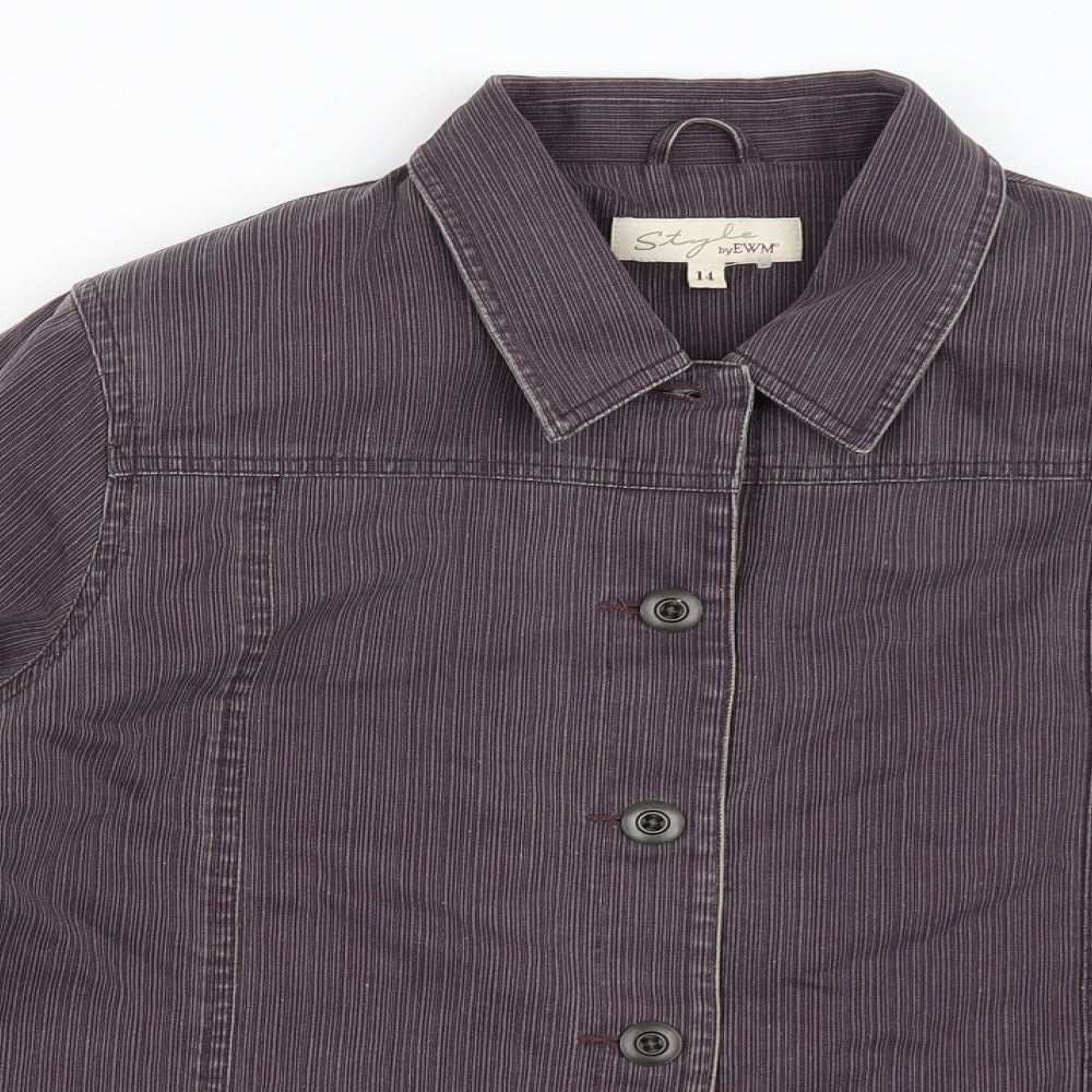 EWM Womens Purple   Jacket  Size 14