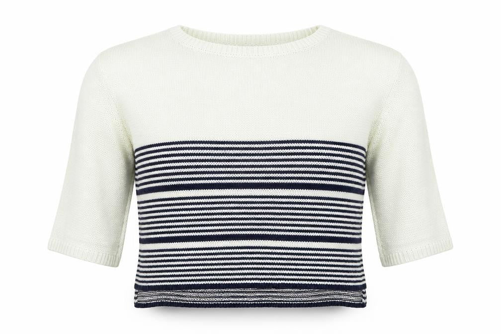 Pull&Bear Womens Blue Striped  Pullover Jumper Size S