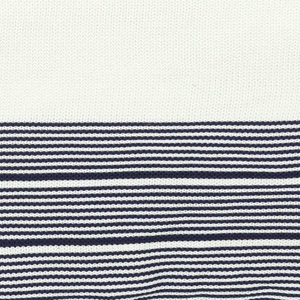 Pull&Bear Womens Blue Striped  Pullover Jumper Size S