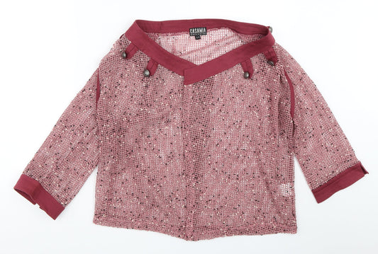 Casamia Womens Pink   Cardigan Jumper Size S
