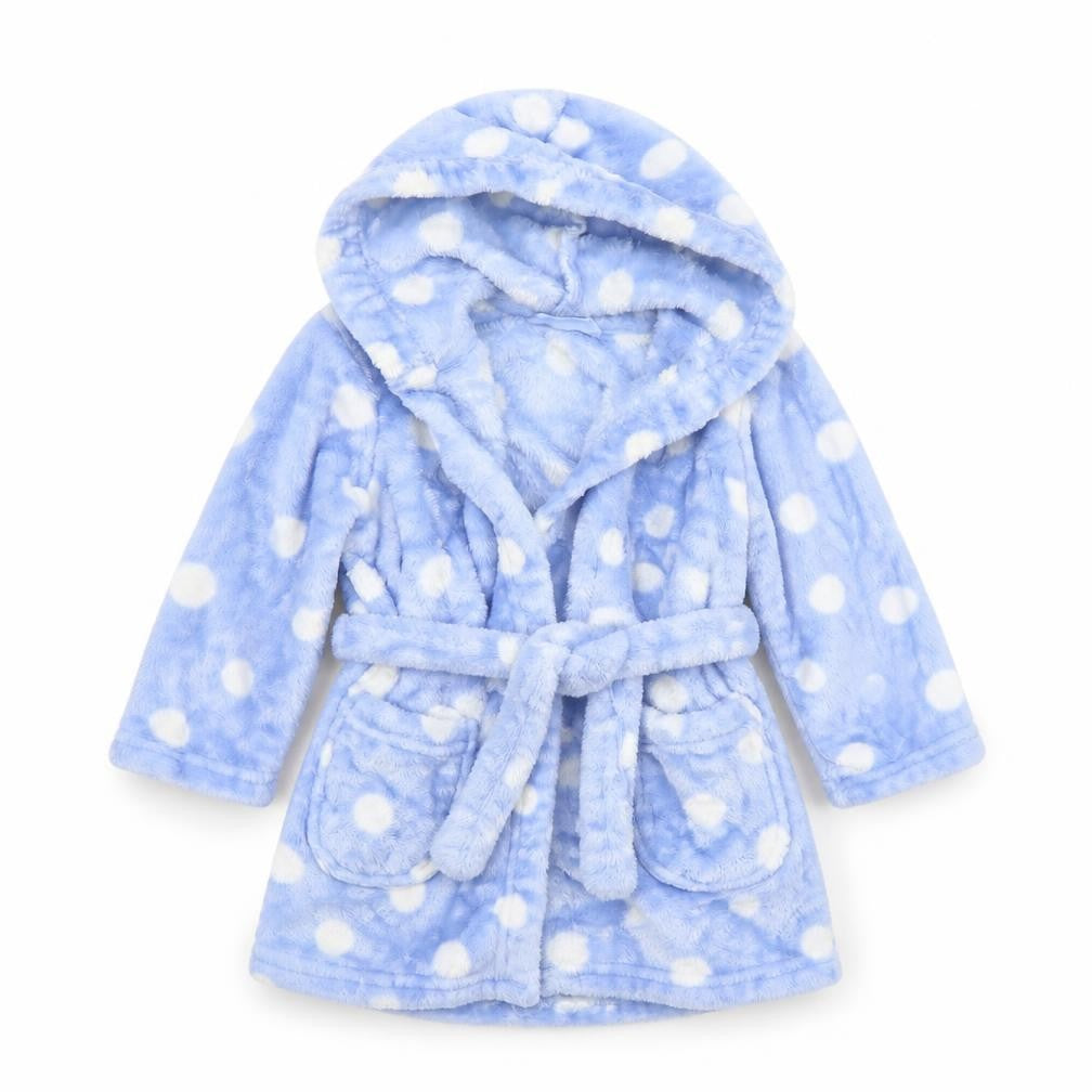 Marks & Spencer Baby Blue Polka Dot  Babydoll Robe Size 12-18 Months