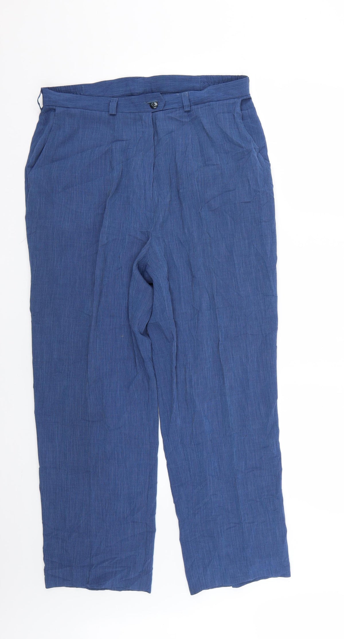 sommermann Womens Blue   Trousers  Size 14 L25 in