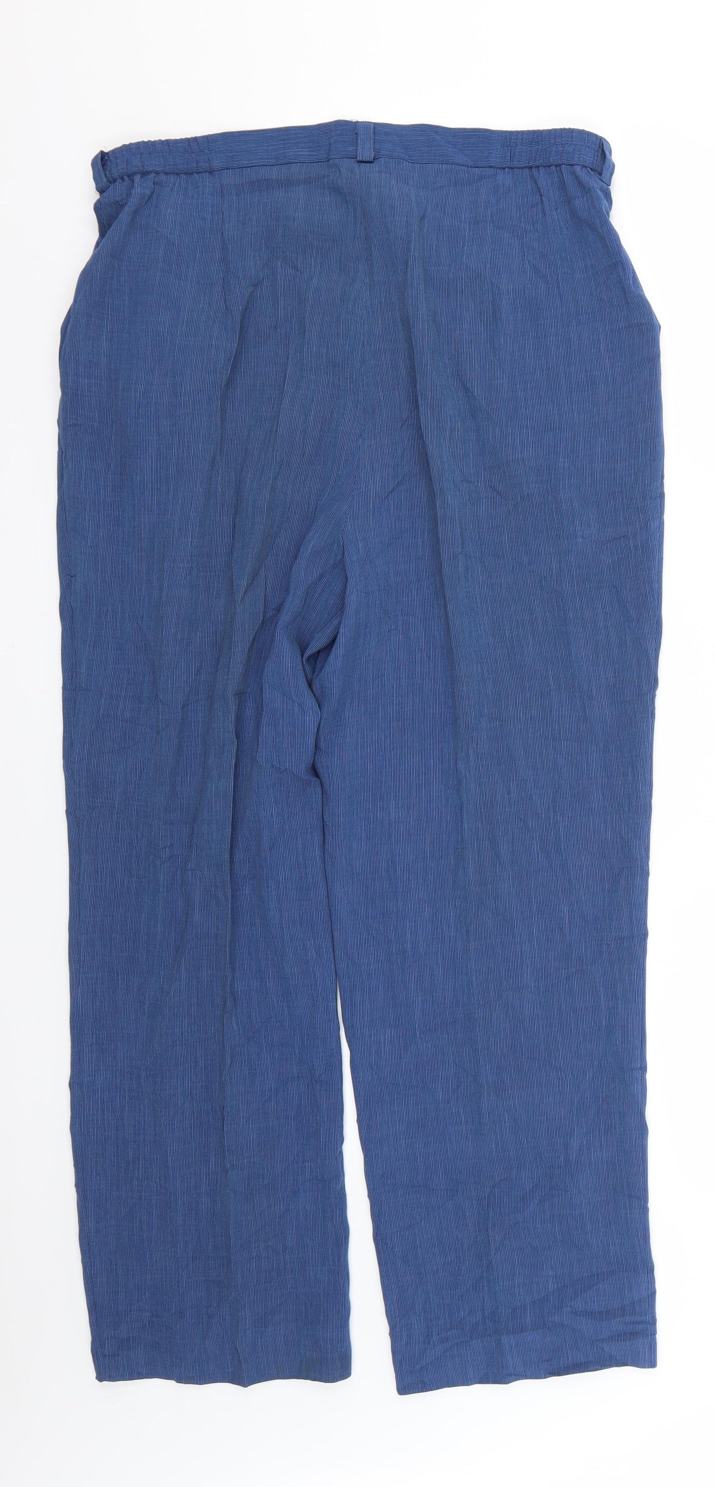 sommermann Womens Blue   Trousers  Size 14 L25 in
