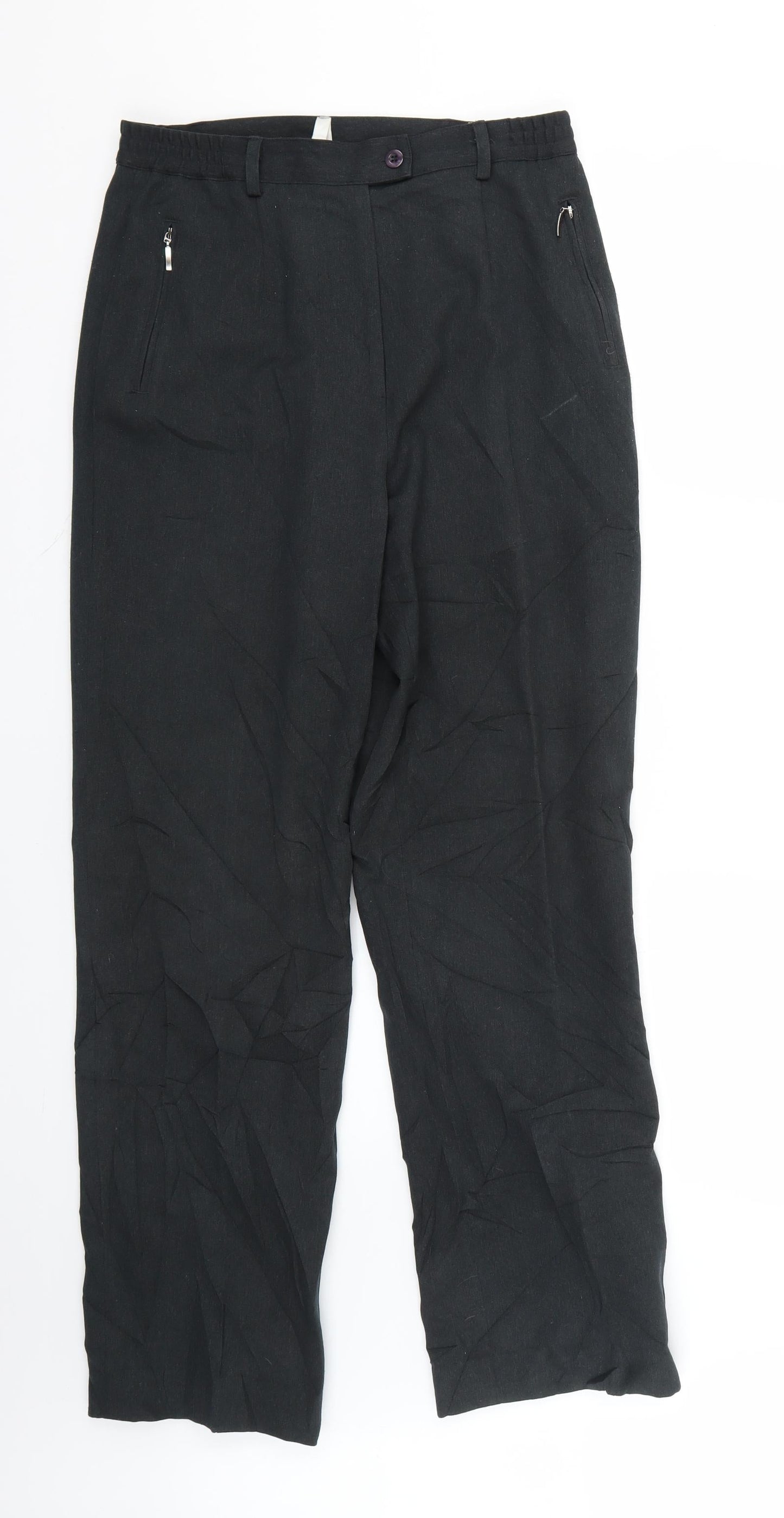 osan b Womens Grey   Trousers  Size 12 L28 in