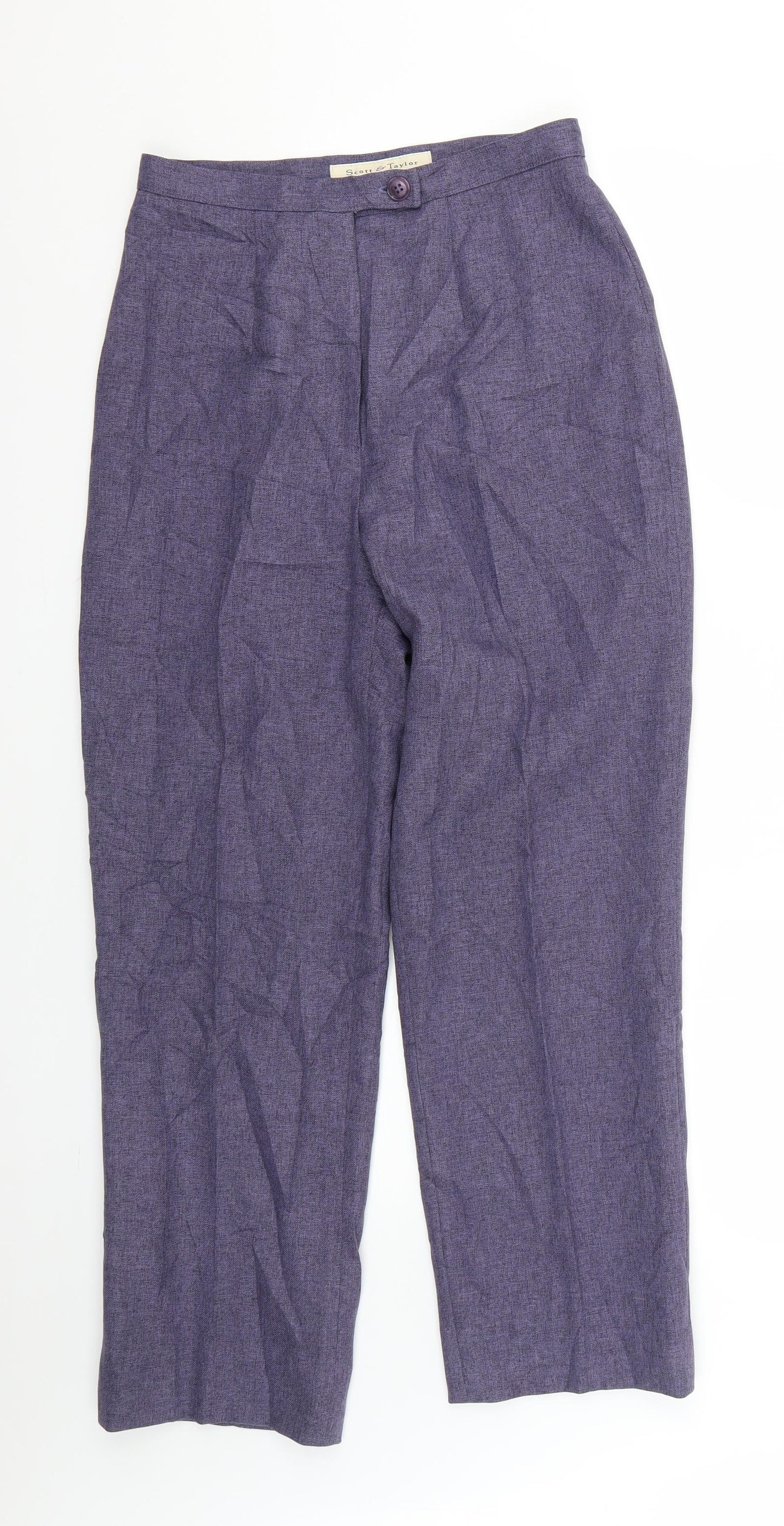 scott & taylor Womens Purple   Trousers  Size 10 L26 in