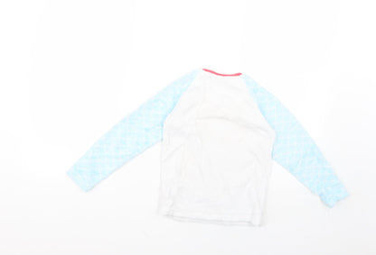 Preloved Primark Girls Multicoloured Geometric  Top Pyjama Top Size 6-7 Years - Back
