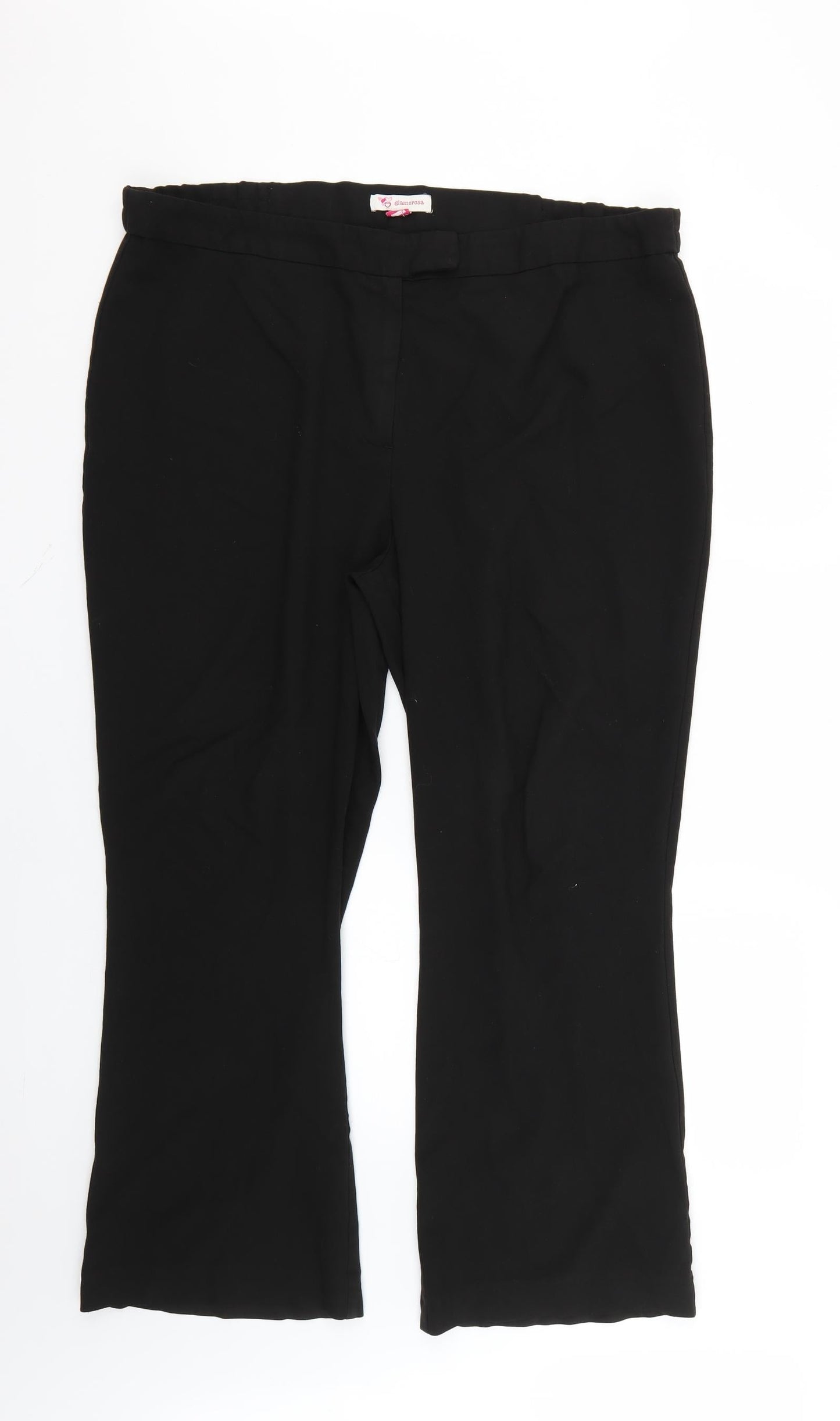 glamorosa Womens Black   Trousers  Size 20 L24 in