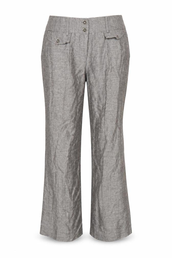 Papaya Womens Grey   Trousers  Size 10 L27 in