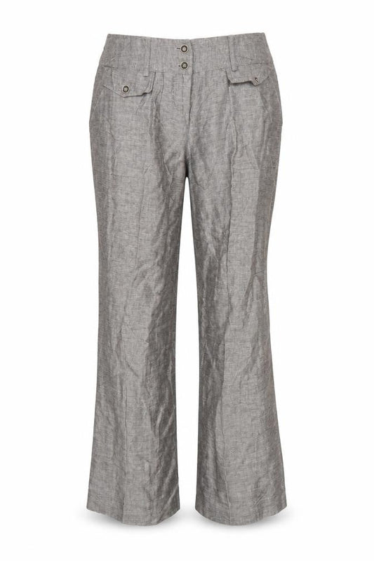 Papaya Womens Grey   Trousers  Size 10 L27 in
